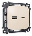 Розетка 2хUSB type A и C без рамки Ambrella Volt Quant MO311010 - фото 4909495