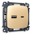 Розетка 2хUSB type A и C без рамки Ambrella Volt Quant MO611010 - фото 4909666