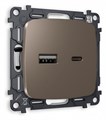 Розетка 2хUSB type A и C без рамки Ambrella Volt Quant MO641010 - фото 4909758