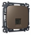 Розетка телефонная RJ-11 со штрокой, без рамки Ambrella Volt Quant MO642030 - фото 4909764