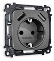 Розетка с заземлением и 2хUSB type A, без рамки Ambrella Volt Quant MO659010 - фото 4909842