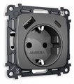Розетка с заземлением и 2хUSB type A и C, без рамки Ambrella Volt Quant MO660010 - фото 4909845