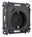 Розетка с заземлением и 2хUSB type A, без рамки Ambrella Volt Quant MO909010 - фото 4910025