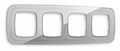 Рамка на 4 поста Ambrella Volt Radian Стекло органическое OF320504 - фото 4910273