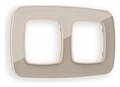 Рамка на 2 поста Ambrella Volt Radian Стекло натуральное OF350602 - фото 4910346