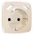 Накладка для розетки с заземлением и со шторками и 2хUSB type A Ambrella Volt Quant OP3090 - фото 4910506
