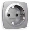 Накладка для розетки с заземлением и со шторками Ambrella Volt Quant OP5070 - фото 4910604