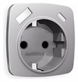 Накладка для розетки с заземлением и со шторками и 2хUSB type A и C Ambrella Volt Quant OP5100 - фото 4910610