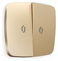 Клавиши для выключателя двухклавишного c подсветкой Ambrella Volt Quant OP6040 - фото 4910626