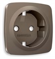 Накладка для розетки с заземлением Ambrella Volt Quant OP6360 - фото 4910660