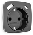 Накладка для розетки с заземлением и со шторками и 2хUSB type A и C Ambrella Volt Quant OP6600 - фото 4910698