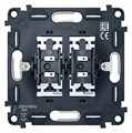 Механизм выключателя двухклавишного Ambrella Volt Quant VM115 - фото 4910717