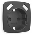 Накладка для розетки с заземлением и со шторками и 2хUSB type A Ambrella Volt Quant OP9090 - фото 4910813
