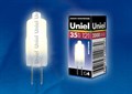 Лампа галогеновая Uniel  G4 35Вт 3000K 00824 - фото 4911419