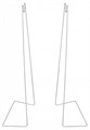 Подставка для цветов Uniel UFP-G20S H50 WHITE UL-00007139 - фото 4911932