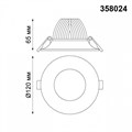 Встраиваемый светильник Novotech Glok 358024 - фото 4917022