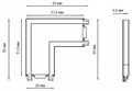 Соединитель угловой L-образный для треков накладных Novotech Smal 135205 - фото 4921569