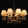 Подвесная люстра Abrasax Sylvia L.8110-8BR CRISTAL-SHADE - фото 4925053