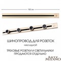 Трек накладной Arte Milano Am-track-sockets 385201TOB/100 Gold - фото 4933443
