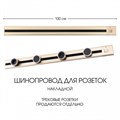 Трек накладной Arte Milano Am-track-sockets 385201TOB/100 Gold - фото 4933447