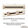 Трек накладной Arte Milano Am-track-sockets 382305TO/50 Gold - фото 4933521