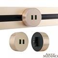 Розетка 2xUSB на треке Arte Milano Am-track-sockets 380011TS/USBx2 Gold - фото 4933630 Розетка 2xUSB на треке Arte Milano Am-track-sockets 380011TS/USBx2 Gold - фото 4933630