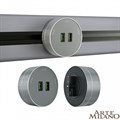 Розетка 2xUSB на треке Arte Milano Am-track-sockets 380011TS/USBx2 Grey - фото 4933642 Розетка 2xUSB на треке Arte Milano Am-track-sockets 380011TS/USBx2 Grey - фото 4933642