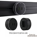 Розетка 2xUSB на треке Arte Milano Am-track-sockets 380011TS/USBx2 Black - фото 4933651 Розетка 2xUSB на треке Arte Milano Am-track-sockets 380011TS/USBx2 Black - фото 4933651