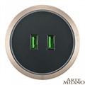 Розетка 2xUSB на треке Arte Milano Am-track-sockets 380066TS LED/USBx2 Gold - фото 4933689 Розетка 2xUSB на треке Arte Milano Am-track-sockets 380066TS LED/USBx2 Gold - фото 4933689