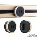 Розетка 2xUSB на треке Arte Milano Am-track-sockets 380066TS LED/USBx2 Gold - фото 4933690 Розетка 2xUSB на треке Arte Milano Am-track-sockets 380066TS LED/USBx2 Gold - фото 4933690