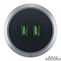 Розетка 2xUSB на треке Arte Milano Am-track-sockets 380066TS LED/USBx2 Grey - фото 4933699 Розетка 2xUSB на треке Arte Milano Am-track-sockets 380066TS LED/USBx2 Grey - фото 4933699