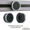 Розетка 2xUSB на треке Arte Milano Am-track-sockets 380066TS LED/USBx2 Grey - фото 4933701 Розетка 2xUSB на треке Arte Milano Am-track-sockets 380066TS LED/USBx2 Grey - фото 4933701