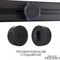 Розетка 2xUSB на треке Arte Milano Am-track-sockets 380066TS LED/USBx2 Black - фото 4933711 Розетка 2xUSB на треке Arte Milano Am-track-sockets 380066TS LED/USBx2 Black - фото 4933711