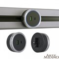 Розетка USB и type C на треке Arte Milano Am-track-sockets 380066TS LED/USB-Type-C Grey - фото 4933732