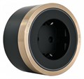 Розетка с заземлением на треке Arte Milano Am-track-sockets 380066TS LED/ES Gold - фото 4933747