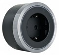Розетка с заземлением на треке Arte Milano Am-track-sockets 380066TS LED/ES Grey - фото 4933757
