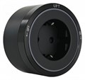 Розетка с заземлением на треке Arte Milano Am-track-sockets 380066TS LED/ES Black - фото 4933767