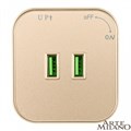 Розетка 2xUSB на треке Arte Milano Am-track-sockets 380022TS/USBx2 Gold - фото 4933779 Розетка 2xUSB на треке Arte Milano Am-track-sockets 380022TS/USBx2 Gold - фото 4933779