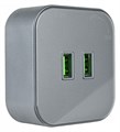 Розетка 2xUSB на треке Arte Milano Am-track-sockets 380022TS/USBx2 Grey - фото 4933787