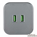 Розетка 2xUSB на треке Arte Milano Am-track-sockets 380022TS/USBx2 Grey - фото 4933789 Розетка 2xUSB на треке Arte Milano Am-track-sockets 380022TS/USBx2 Grey - фото 4933789