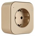 Розетка с заземлением на треке Arte Milano Am-track-sockets 380022TS/ES Gold - фото 4933807