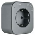 Розетка с заземлением на треке Arte Milano Am-track-sockets 380022TS/ES Grey - фото 4933817