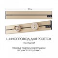 Трек накладной Arte Milano Am-track-sockets-39 392305TO/50 Gold - фото 4933860