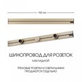 Трек накладной Arte Milano Am-track-sockets-39 392301TO/100 Gold - фото 4933884