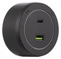 Розетка USB и type C на треке Arte Milano Am-track-sockets-39 399731TS/USB-Type-C Black - фото 4933949