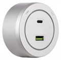 Розетка USB и type C на треке Arte Milano Am-track-sockets-39 399731TS/USB-Type-C Silver - фото 4933956