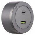 Розетка USB и type C на треке Arte Milano Am-track-sockets-39 399731TS/USB-Type-C Grey - фото 4933964