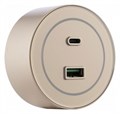 Розетка USB и type C на треке Arte Milano Am-track-sockets-39 399732TS/USB-Type-C Gold - фото 4933989