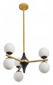Люстра на штанге Arte Milano Neapolis-71580 271580/6 BK/GD - фото 4934331