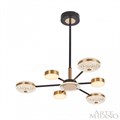 Люстра на штанге Arte Milano Ferrara-72069 272069/6 BK/GD - фото 4934355
